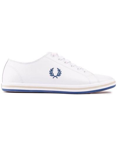 Fred Perry Kingston Leather Sneakers - Wit