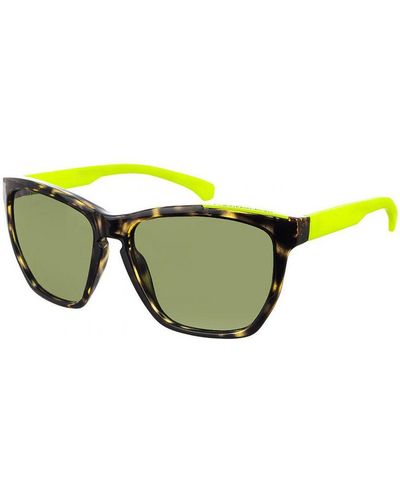 Calvin Klein Acetate Sunglasses With Rectangular Shape Ckj757S - Yellow