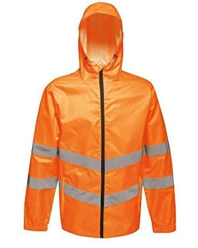Regatta Hi Vis Pro Packaway Reflecterende Work Jacket (oranje)
