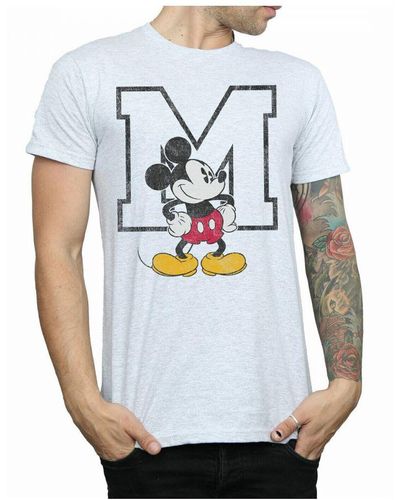 Disney M Mickey Mouse T-Shirt (Sports) - Grey