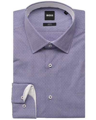 BOSS Hugo Boss H-Hank-Kent-C3-214 Shirt Dark - Purple