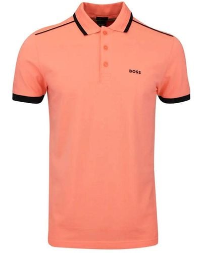 BOSS Boss Paddy 1 Polo Shirt Open - Pink