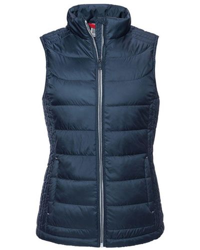 Russell Ladies Nano Padded Bodywarmer (French) - Blue