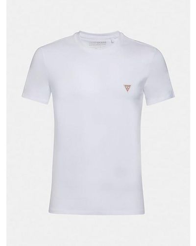 Guess Crew Neck Short Sleeves T-shirt - White