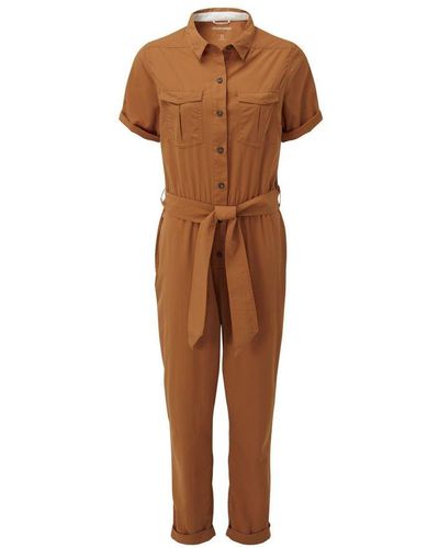 Craghoppers Ladies Rania Nosilife Jumpsuit (Toasted Pecan) - Brown
