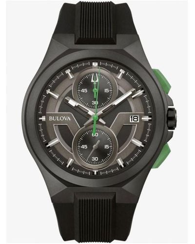 Bulova Maquina Horloge Zwart 98b381 - Grijs