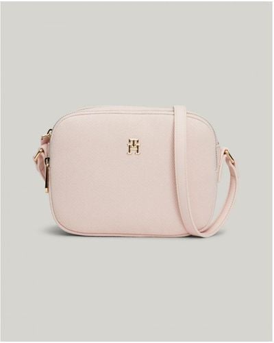 Tommy Hilfiger Poppy Canvas Crossover Bag - Natural