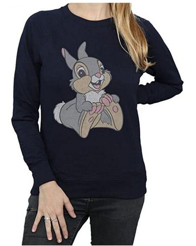 Disney Ladies Classic Thumper Cotton Sweatshirt () - Blue