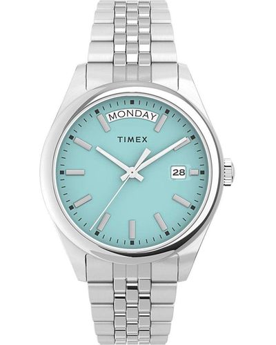 Timex Legacy Watch Tw2V68400 Stainless Steel (Archived) - Blue