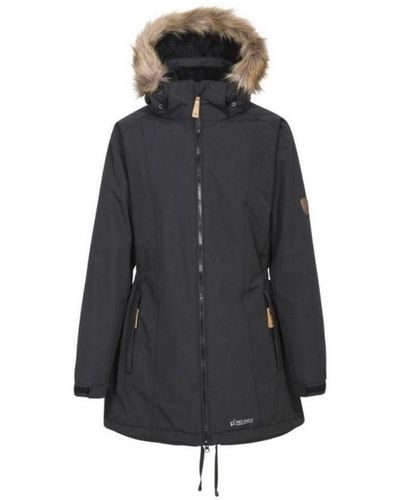 Trespass Ladies Celebrity Insulated Longer Length Parka Jacket () - Grey