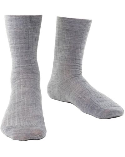Steve Madden Merino Wool Socks With Loose Soft Top For Swollen Feet -Light - Grey