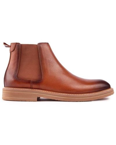 Simon Carter Buck Chelsea Boots Leather - Brown