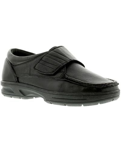 Dr Keller Texas Leather Casual Shoes Leather (Archived) - Black