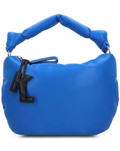 Karl Lagerfeld Shoulder Bag With Zip Fastening - Blue