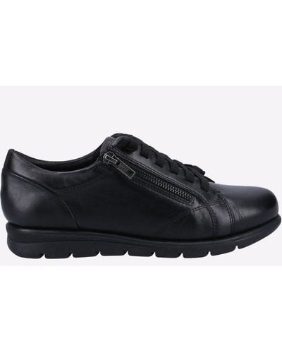 Fleet   Foster Polperro Memory Foam Shoes - Black