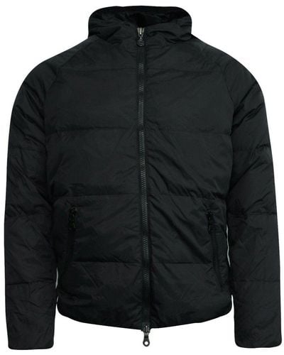 Onitsuka Tiger Hooded Down Padded Winter Coat Okj337 0090 X2B Textile - Black