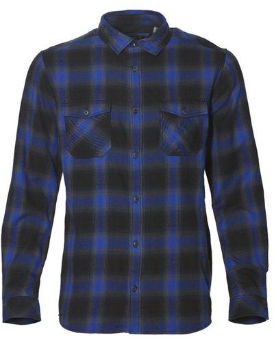 O'neill Sportswear Violator Flannel Regular Fit Long Sleeve Shirt - Blue