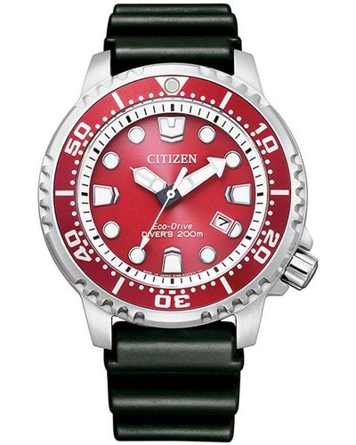 Citizen Promaster Marine Watch Bn0159-15X Rubber - Red