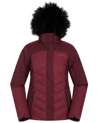 Mountain Warehouse Ladies Pyrenees Ii Padded Ski Jacket () - Purple