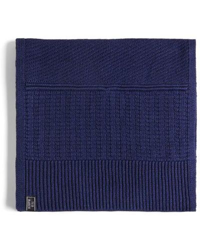 Ted Baker Varsf Knitted Scarf - Blue