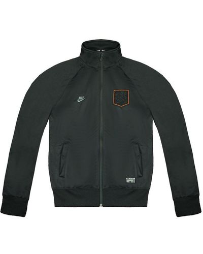 Nike Knvb Track Jacket Zip Up Football Top 531357 010 - Green