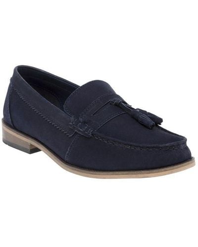 Lambretta Tassle Loafer Shoes - Blue