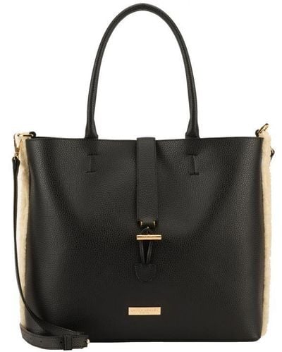 Laura Ashley Shoulder Bag Faux Leather - Black