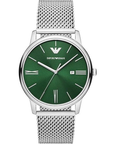 Emporio Armani Minimalist Watch Ar11578 Stainless Steel (Archived) - Green