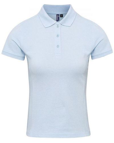 PREMIER Ladies Coolchecker Plus Polo Shirt (Light) - Blue