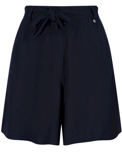 Regatta Sabela Paper Bag Shorts (marine) - Blauw