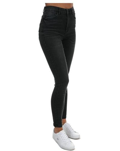 Vero Moda Sophia Grijze Jeans Met Hoge Taille En Skinny Pasvorm Voor - Zwart