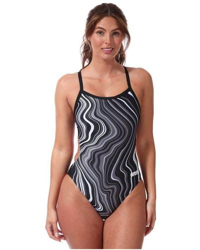 Arena Womenss Challenge Back Swimsuit - Blue