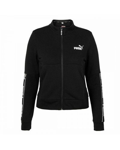 PUMA Long Sleeve Zip Up Track Jacket 581067 01 Cotton - Black