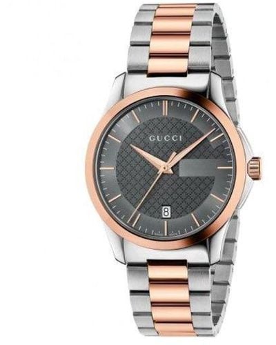 Gucci Ya126446 Watch Stainless Steel - White