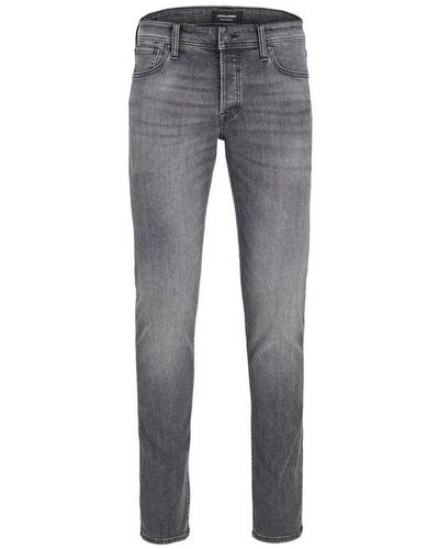 Jack & Jones Jeans 349 Glenn Original Slim Fit And Low Rise Denim For Cotton - Grey