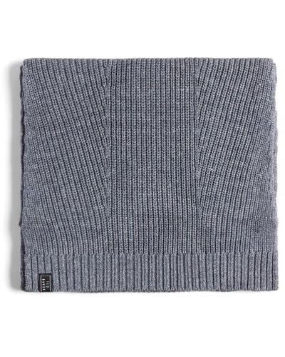 Ted Baker Platet Knitted Scarf - Grey