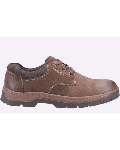 Cotswold Thickwood Burnished Leather Shoes - Brown