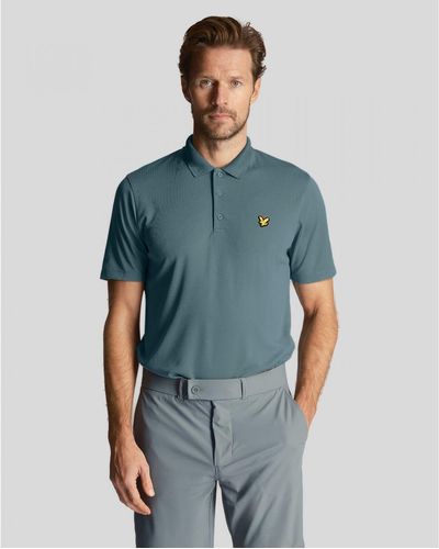 Lyle & Scott Golf Technical Polo Shirt - Blue
