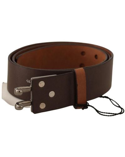 CoSTUME NATIONAL Leather Buckle Waist Belt - Brown