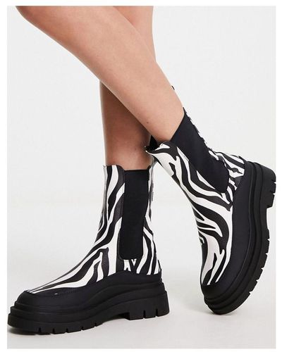 ASOS Antidote Chunky Chelsea Boots - Black