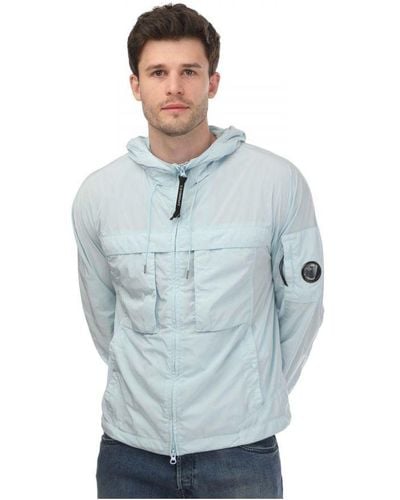 C.P. Company Chrome-R Hooded Jacket - Blue