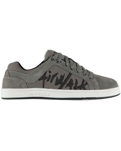 Airwalk Neptune Shoes Lace Up Skate Sports Trainers - Grey