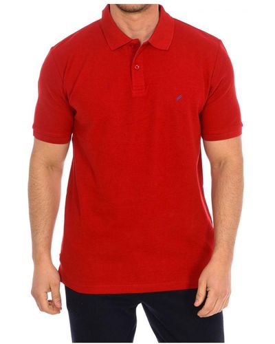 Daniel Hechter Short-Sleeved Polo Shirt 75108-181990 - Red