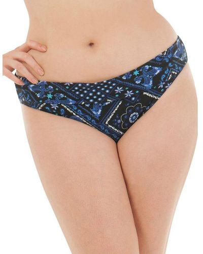 Curvy Kate Cs4325 Free Spirit Fold-Over Bikini Brief - Blue