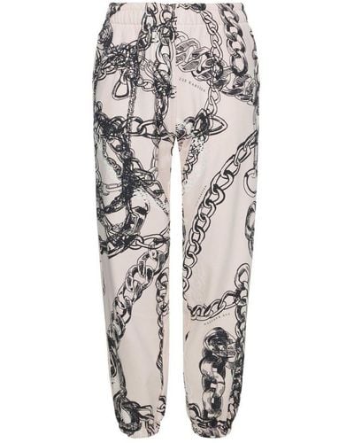 Zoe Karssen Dana Chain All-over Bedrukte joggingbroek - Wit