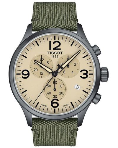 Tissot Chrono Xl Khaki Watch T1166173726700 Fabric - Grey