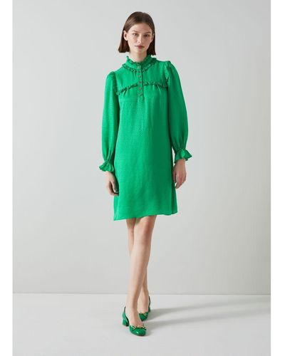 LK Bennett Edie Dresses, Silk - Green