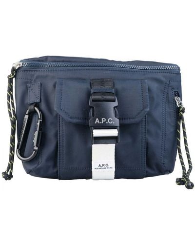 A.P.C. Accessories Treck Banana Bag - Blue