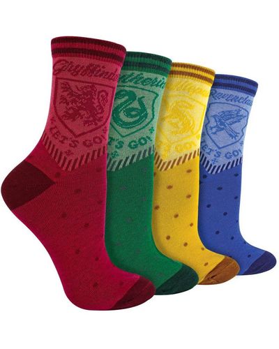Harry Potter 4 Pairs Socks - Red