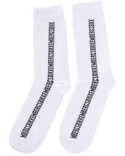 Bikkembergs Pack-2 Tennis Socks Long Cane Bk016 - White